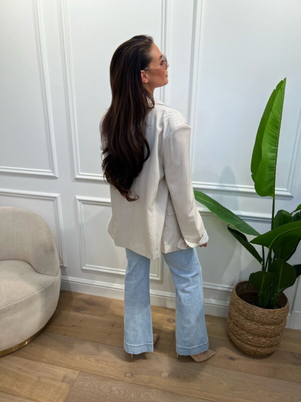 Donna | Stripe Blazer Beige - Afbeelding 8